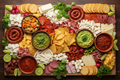 una tabla de charcuteria mexicana para 8 personas 